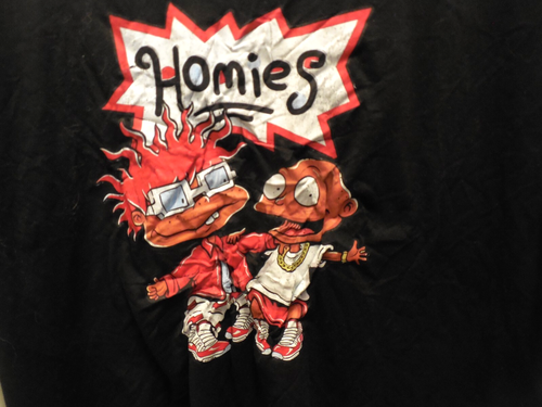 Camiseta Homies Rugrats Parody LRG Polyestor Elástica Negra Ver descripción - Imagen 2 de 6