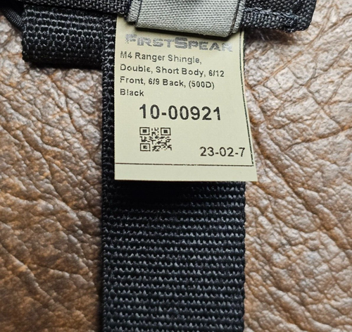 FirstSpear 5.56 double magazine SHORT Ranger shingle 6/9 MOLLE Black 2 mag pouch - Picture 4 of 5