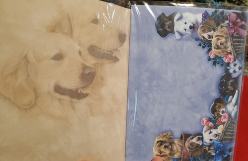 GREETING CARDS, 7 TREE-FREE & 3 MARIAN HEATH, DOGS & PANSIES - Picture 8 of 11