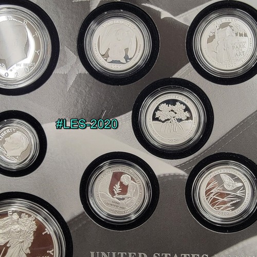 PRISTINE ORIGINAL 2020 S PROOF SILVER EAGLE LIMITED EDITION PROOF SET 20RC  OGP - Picture 8 of 15