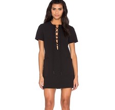 Kendall + Kylie Kardashian Size Medium Black Lace Up Dress