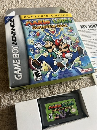 Mario & Luigi: Superstar Saga (Game Boy Advance, 2003) Cib player's choice E1 - Picture 2 of 23