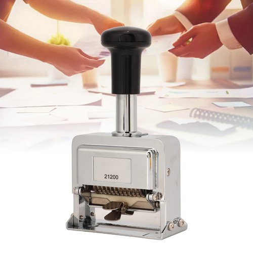 Number Stamp 12 Digit Self Inking Automatic Numbering Stamp With Handle For Bank - Picture 6 of 12