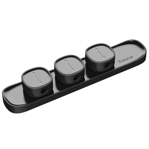 Peas Magnetic Cable Clip Organizer Clamp Desktop Management(Black) UK - Afbeelding 11 van 12