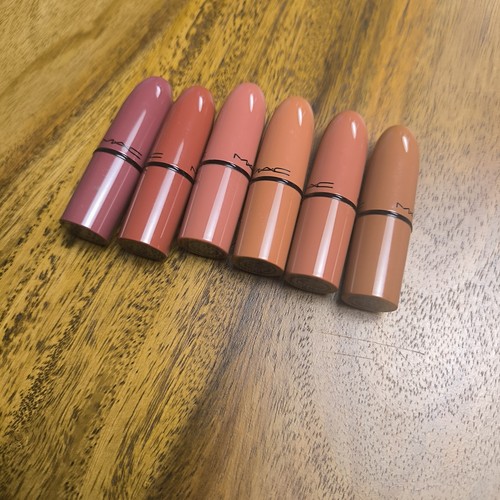MAC Lipstick Set, 6er Set, matte, satin, creme Lipstick, Brauntöne - Bild 4 von 24