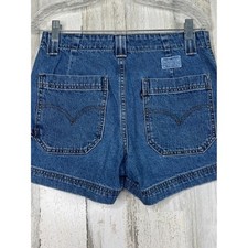 Levi's Vintage 90's Carpenter Style Denim Shorts Juniors Size 9 Waist 30"