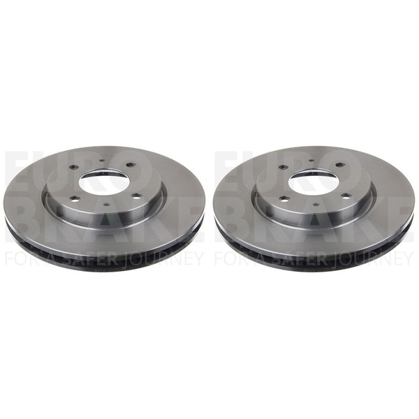 2X Eurobrake Bremsscheiben 276Mm BelÜFtet Vorne Passend FüR Mitsubishi Galant LA-image