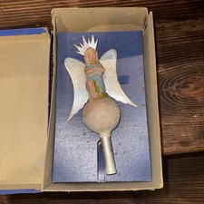 1920 German Victorian Gloria Angel Tree Topper Composition Geo Borgfeldt  W Box