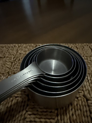6 tazas medidoras Chicago metálicas de acero inoxidable - Imagen 18 de 19