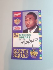 2005 Marcus Spears Senior Bowl Rookie Card. rookie card picture