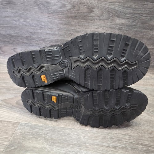 Caterpillar Boots Mens 8 Brown Leather Rugged Outdoor Safety Work Industrial - Picture 14 of 19
