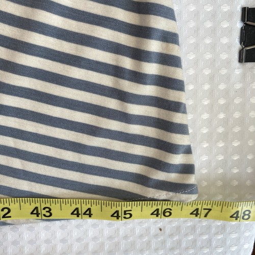 Anthropologie Odille Maxi Skirt Blue White Striped Stretch 90's USA Made Size S - Picture 10 of 13