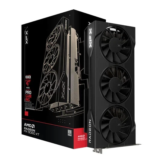 XFX SWIFT Radeon RX 9060 XT OC Gaming Black 16GB GDDR6 Graphics Card, RDNA 4, 20
