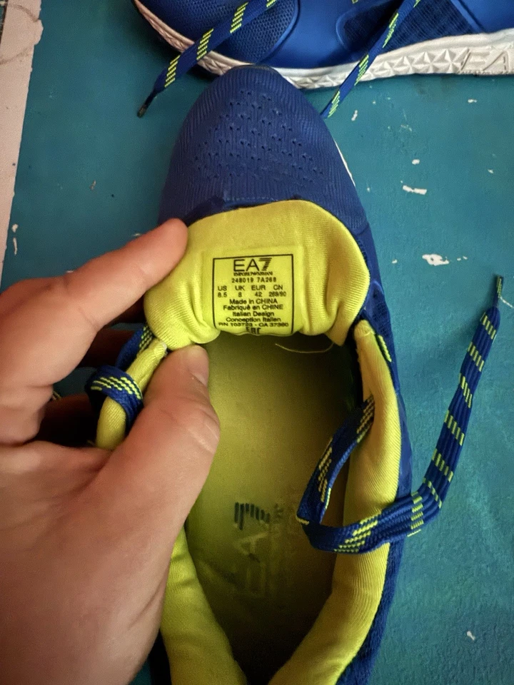 Zapatos Emporio Armani Talla 8.5 US / 42 EU Azul Foto 2 de 4