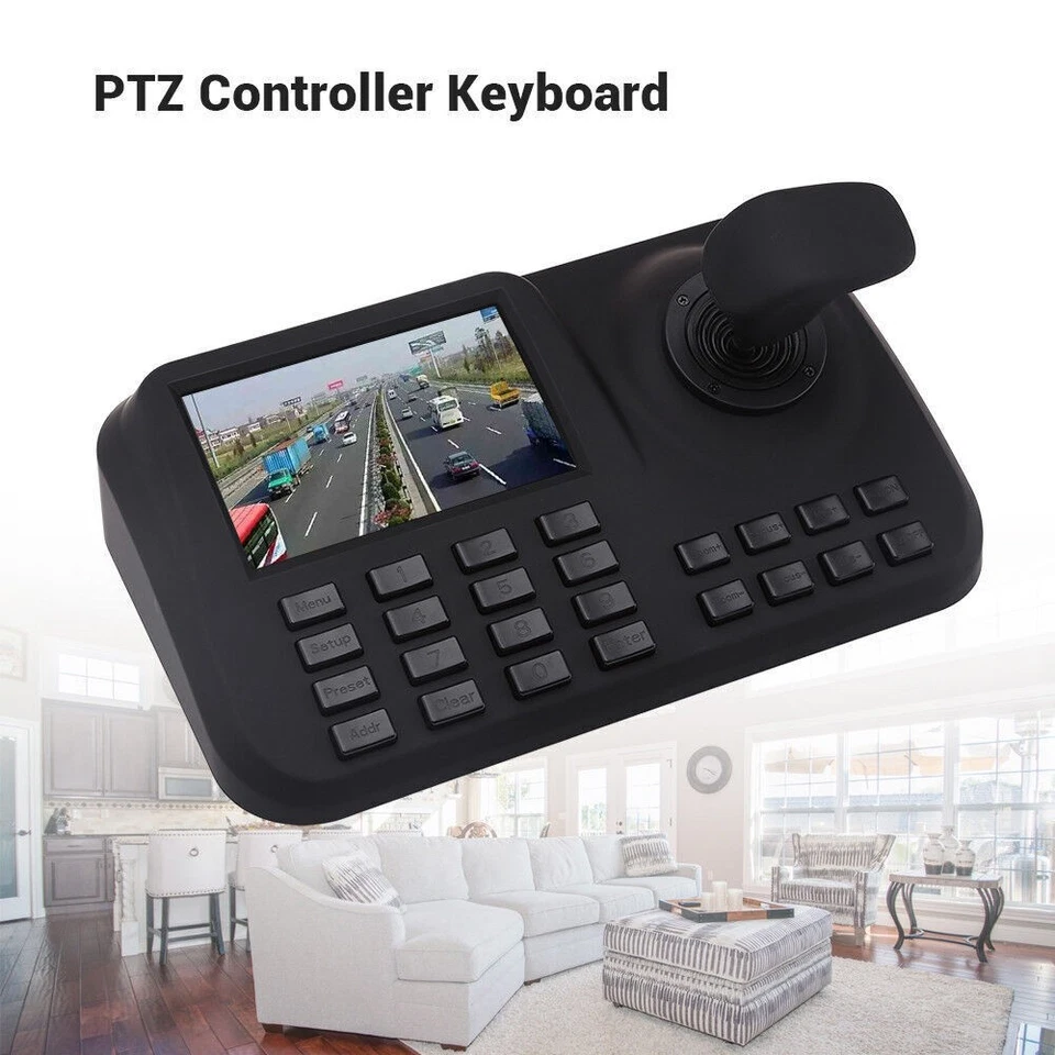 3D IP PTZ Controller CCTV PTZ Keyboard Joystick with 5 Inch  HD LCD Screen - Image 4 of 4
