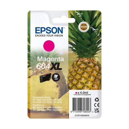 Epson 604XL Pineapple, Genuine Magenta Ink Cartridge XL High Capacity Magenta - 第 2/10 張圖片
