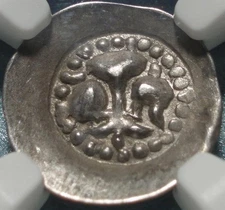 1300-1500 STRASBOURG France "NGC Certified" CHOICE BRACTEATE Hohlpfennig DENIER