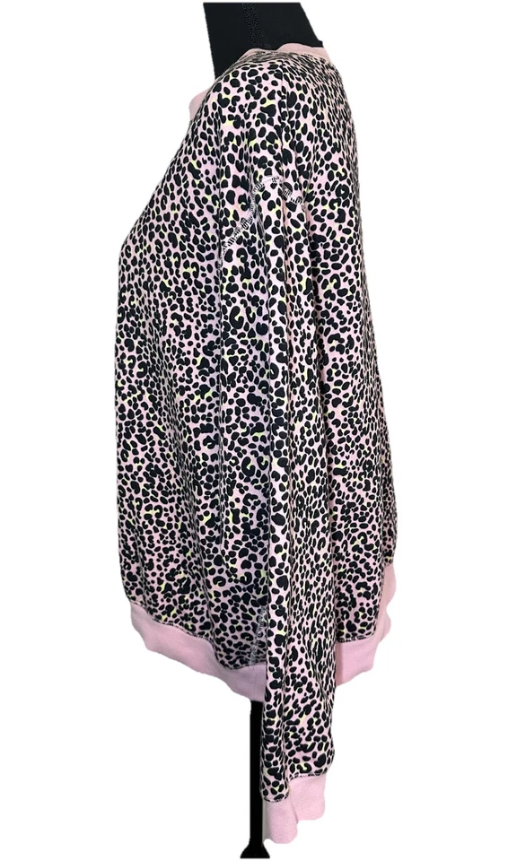 Nike Mujer Rosa Claro Leopardo Estampado Animal Pullover Gran Tamaño Sudadera GRANDE Foto 2 de 4