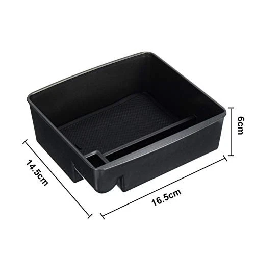 Center console organizer tray compatible with Toyota Land Cruiser 2004-2021 Blac Foto 2 de 4
