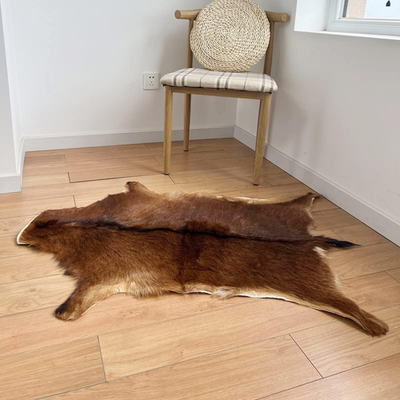#ad #ad Red Deer Hide Rug Deer Skin Rug Deer Taxidermy Fireplace Deerskin Decor Reindeer $60.84
