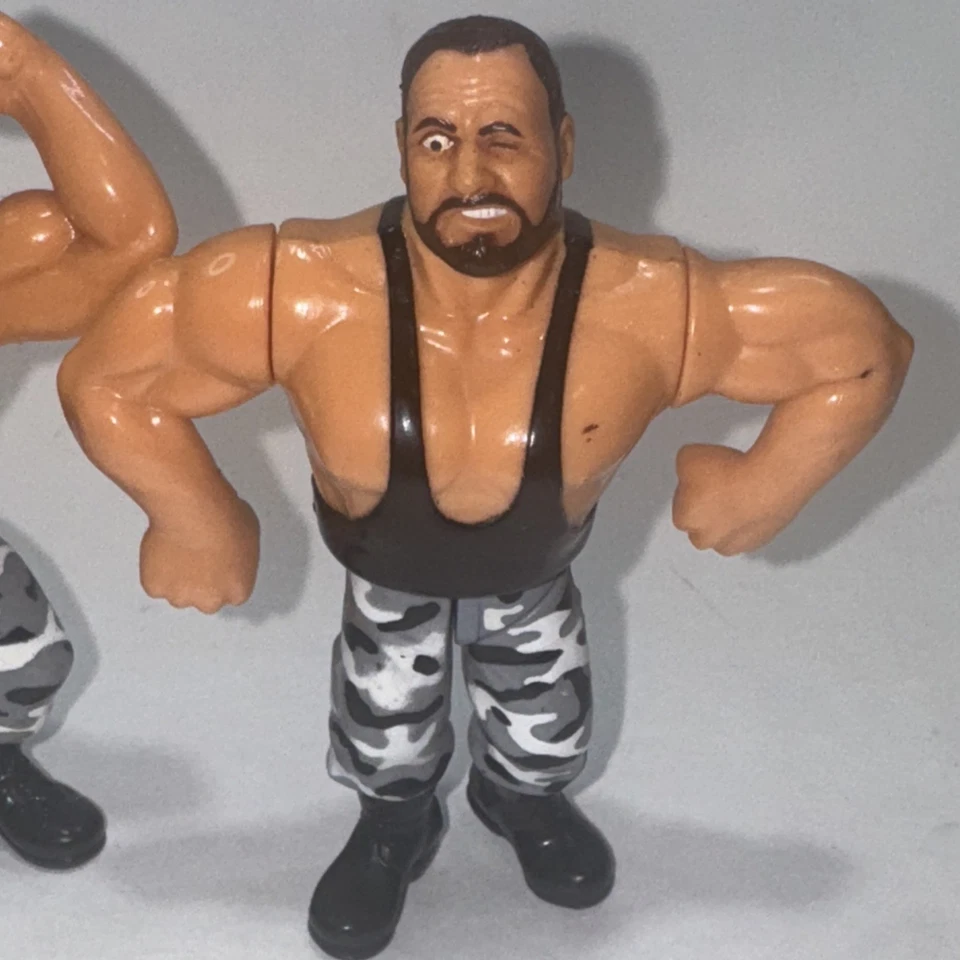 WWF Hasbro Bushwackers Luke & Butch Series 2 1991 Vintage Titan Sports Near Mint - Image 3 of 4