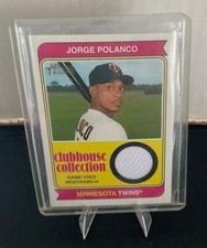 2023 Topps Heritage - Clubhouse Collection Relics JORGE POLANCO TWINS