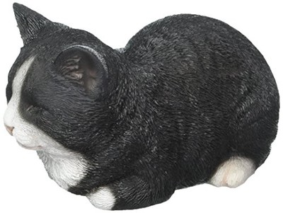 Hi-line Gift Ltd Sleeping Cat Statue, Black/white