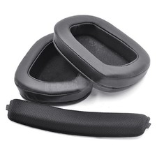 2Pcs Soft Foam Earpads Cushion Headband Cover For Logitech G933 G633 Headphone