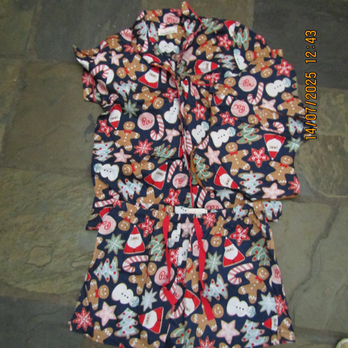 Peter Alexander Gingerbread Christmas Shortie Pyjamas with Bag NWOT RRP $125.00 - Bild 5 von 6