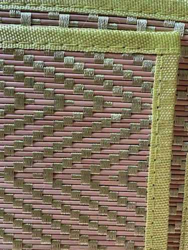 Placemats 6 Pack bamboo With Lime Green - Picture 3 of 3