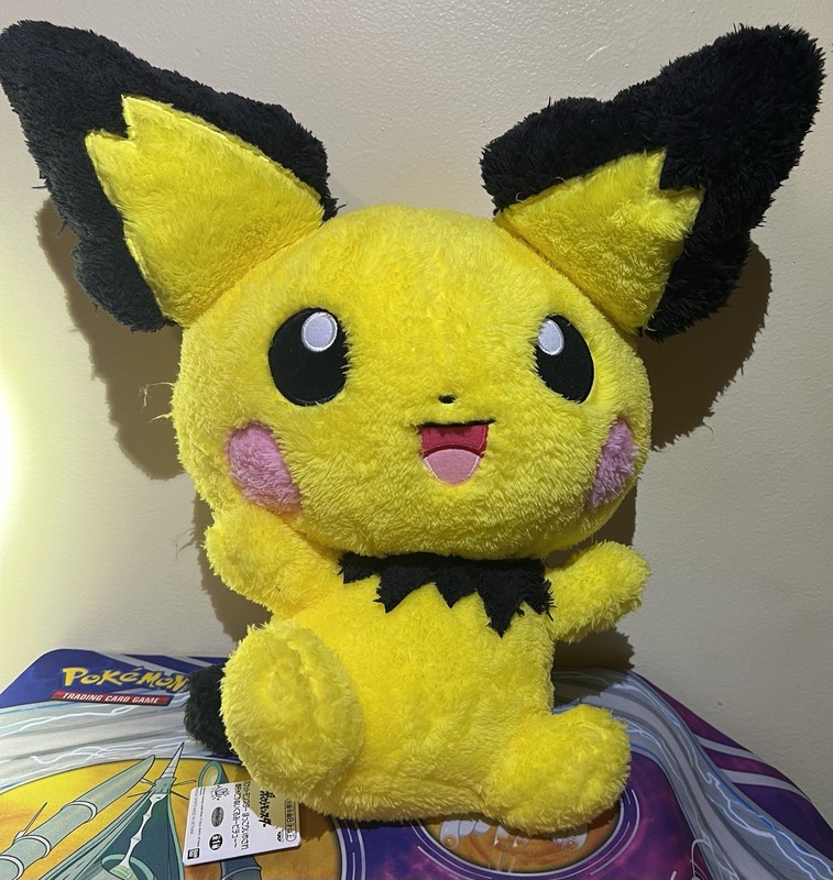 Pokémon Pichu Fluffy “Warm and Healing” Plush 🔥New With Tags-Bandai Spirit🔥