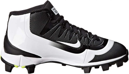 Nike Huarache Baseball Cleats Unisex 5 Y Black White Pro Mid - Picture 3 of 6