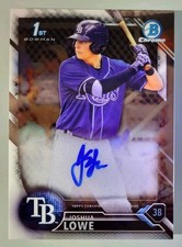 2016 Bowman Chrome Josh Lowe Auto #CDA-JL Autograph ANGELS