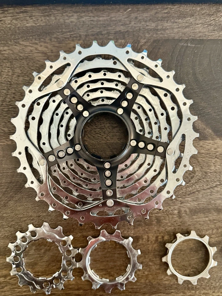 Cassette para bicicleta de montaña Shimano Deore XT CS-M750 velocidad 11-34T grava MTB XC como nuevo Foto 4 de 4