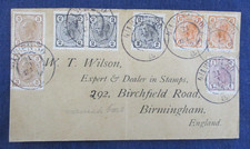 1906 Vienna Austria to Birmingham England Stamp Dealer Cover