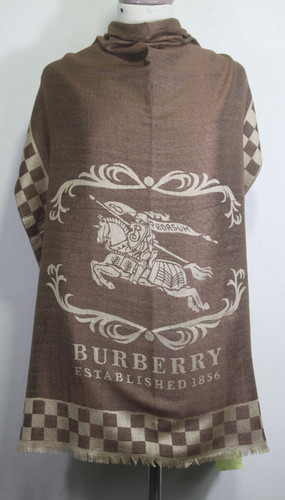 Authentic Burberry  Scarf Shawl Stole Wrap 100% Cashmere  Multicolor Used
