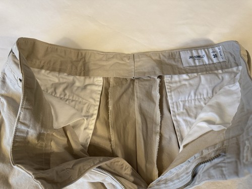 Jack Donnelly Chino Khaki Pants Mens 36 Beige MiUSA M2 Straight Fit Poplin - Picture 3 of 8