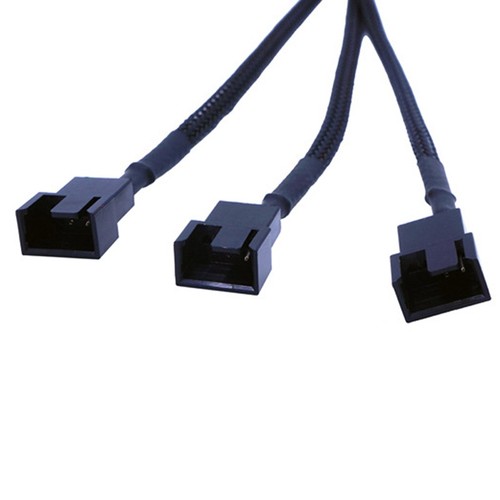 Copper Molex 4 Way 3Pin/4Pin Computer Power Fan Splitter Adapter Cable 12V A.R2 - Afbeelding 5 van 5