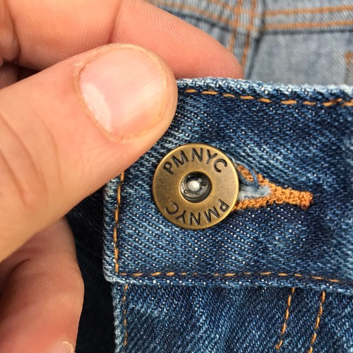 Pantalones de mezclilla Peter Manning PMNYC para hombre 36 (34x26) ajuste estándar azul 100 % algodón - Imagen 4 de 16