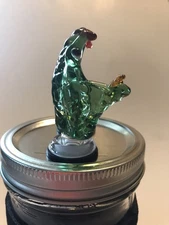 14mm Glass Male Bowl Slide Green Snake Water Pipe Bong Bubbler Hookah