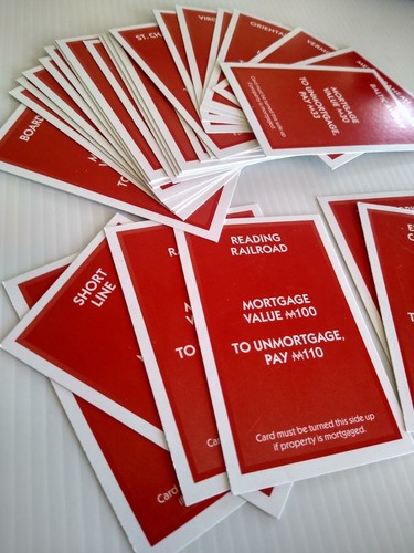 Monopoly Replacement Cards - Complete Set - Game Replacement Parts Pre-owned - Picture 3 of 3