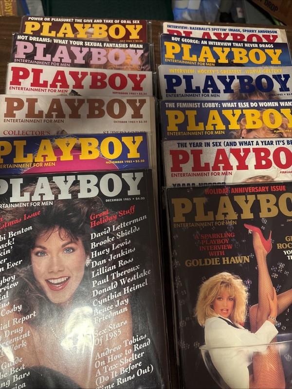 1985 Playboy Full Year-12-Madonna Jerry Hall  Free Gift Included