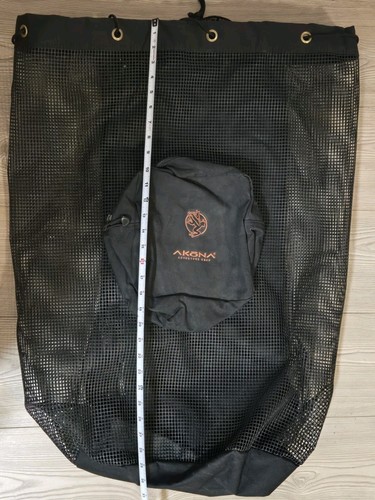 Akona Adventure Gear Scuba Backpack Bag Black Mesh Snorkeling Dive XL - Picture 3 of 8