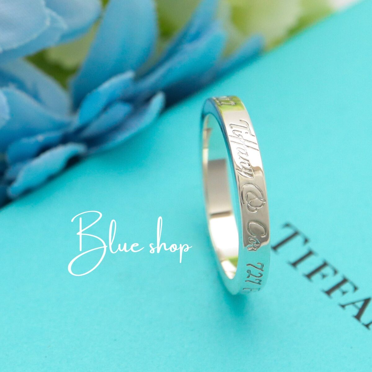 Tiffany & Co. Notes 727 Fifth Avenue New York Ring Size 5.25 Tiffany & Co. Notes 727 Fifth Avenue New York Ring Size 5.25