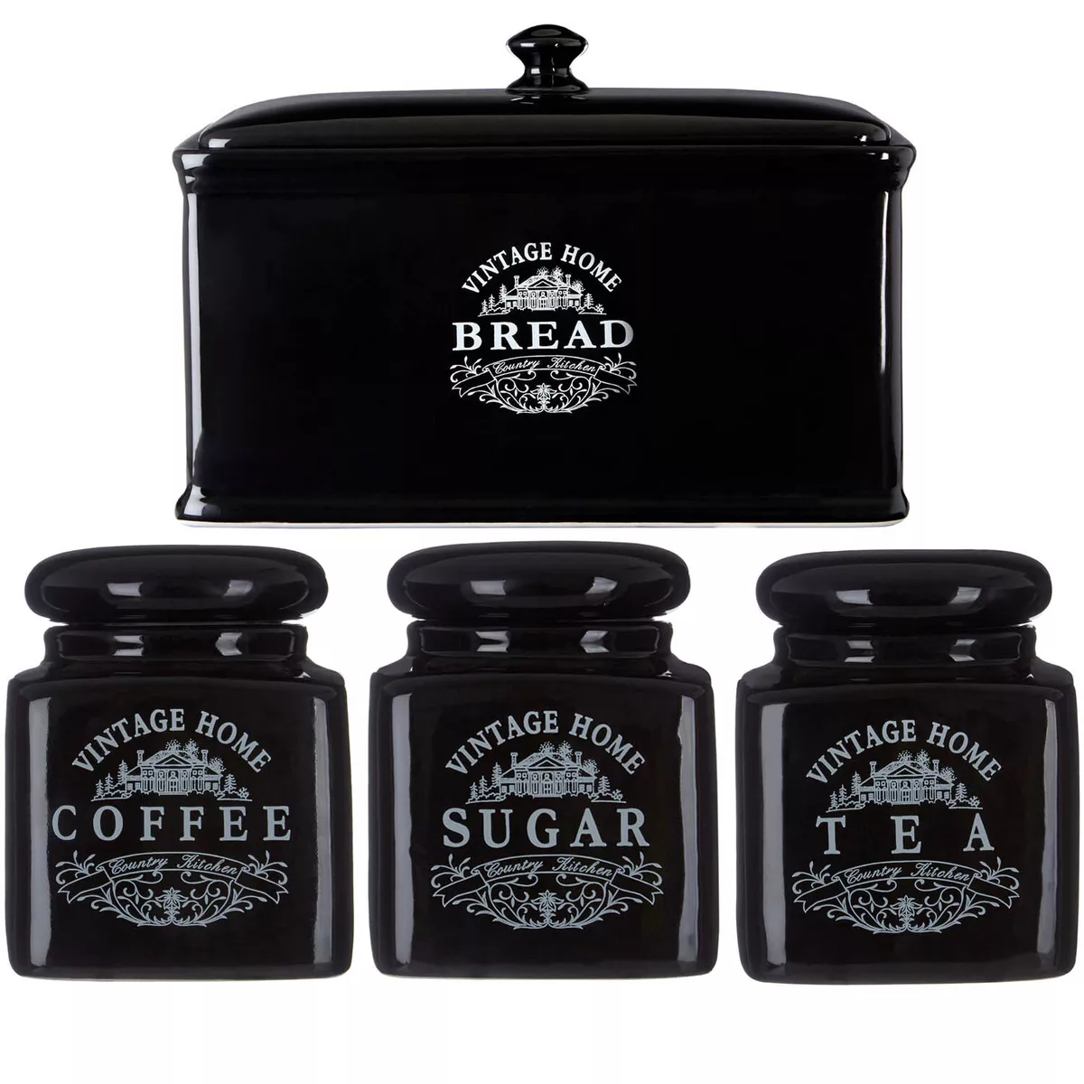 Black tea and coffee jars 2025