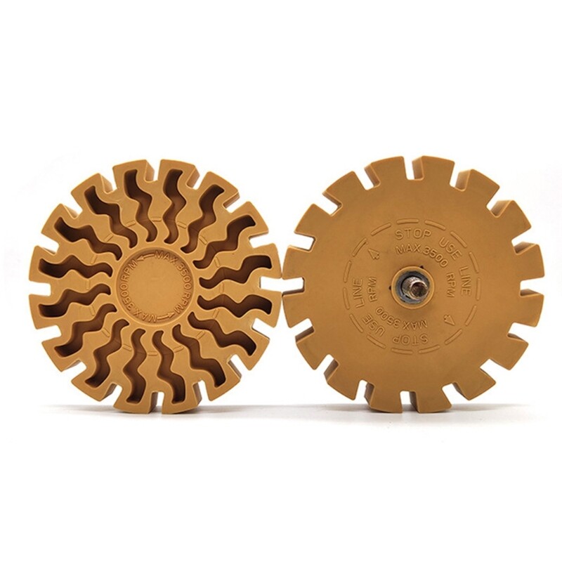 Decal Remover Eraser Wheel Tool Kit 4inch Rubber Power Drill Attachment