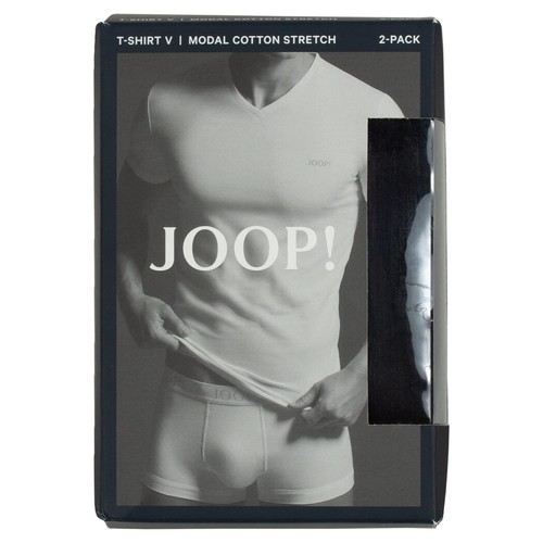JOOP! Herren 2er Pack T-Shirt V-Neck extrem weich Modal Baumwolle Stretch Premiu - Picture 7 of 11