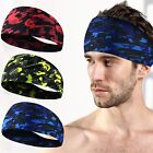 Sweat Headband for Men Women Sweatband Yoga Gym Running Stretch Sports Head Band