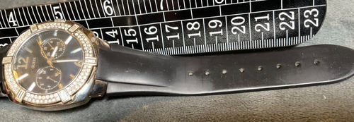 GUESS WATERPRO Women's Silver  Watch Crystal Bezel U10518L2 NEW BATTERY - Bild 8 von 10