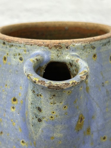 Angelo Garzio Studio Pottery Lidded Pitcher MCM Signed Mid Century - Picture 13 of 14